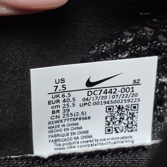 Nike x Matthew M Williams Zoom MMW 4 Men's 7.5 Black Anthracite DC7442-001 - Picture 9 of 9